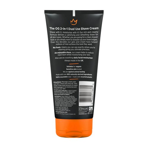 King of Shaves 2-in-1 No Foam Shaving Cream & Daily Moisturising Face Cream for Men 5.92 fl oz TWIN PACK
