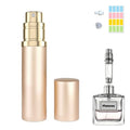 Fiwecos Perfume Travel Refillable Bottle Portable Atomizer Spray Bottle Fragrance Scent Pump Fill from Bottom Mini Pocket Size 5ml for Traveling and Outing (ROSEGOLD)