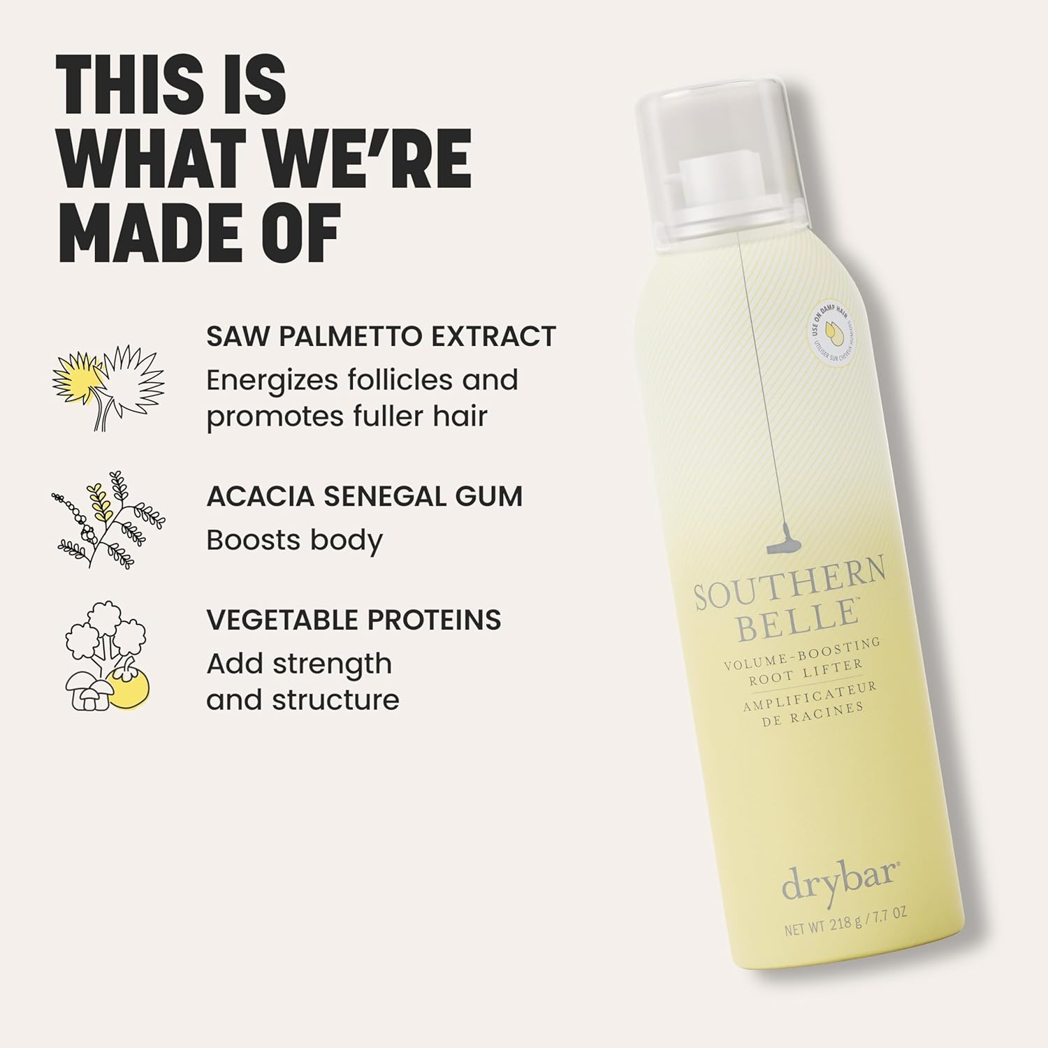 Southern Belle Volume-Boosting Root Lifter - Adds Lift & Body to Fine Hair