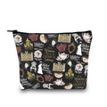 TV Show Inspired Gift V. Crawley Quote Inspired Gift TV Show Merchandise Zipper Pouch Makeup Bag for Fans Women (Down TV Pattern Black)