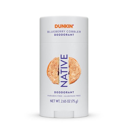 Native Deodorant - Limited Dunkin Donuts Edition | Aluminum-Free, Probiotics & Coconut Oil | Blueberry Cobbler 2.65oz
