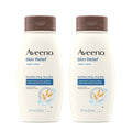 Aveeno Skin Relief Fragrance-Free Body Wash with Triple Oat Formula, Gentle Daily Cleanser for Sensitive Skin Leaves Dry Skin Feeling Moisturized, Sulfate-Free, 18 fl. oz, 2 Pack