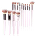 Makeup Brush Set, Premium Synthetic 14 Pcs Makeup Brushes, Travel Makeup Brush Set for Foundation, Concealer, Blush and Eyeshadow Brush(Pink)