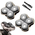 2Pack PRO 4 Head Replacement Blade Compatible with Pitbull Shaver Replacement Blade,Rotary 4 Blades Compatible with Skull Pitbull Gold/Silver/Platinum PRO,Blades Fit for Butterfly Kiss Head Shavers.
