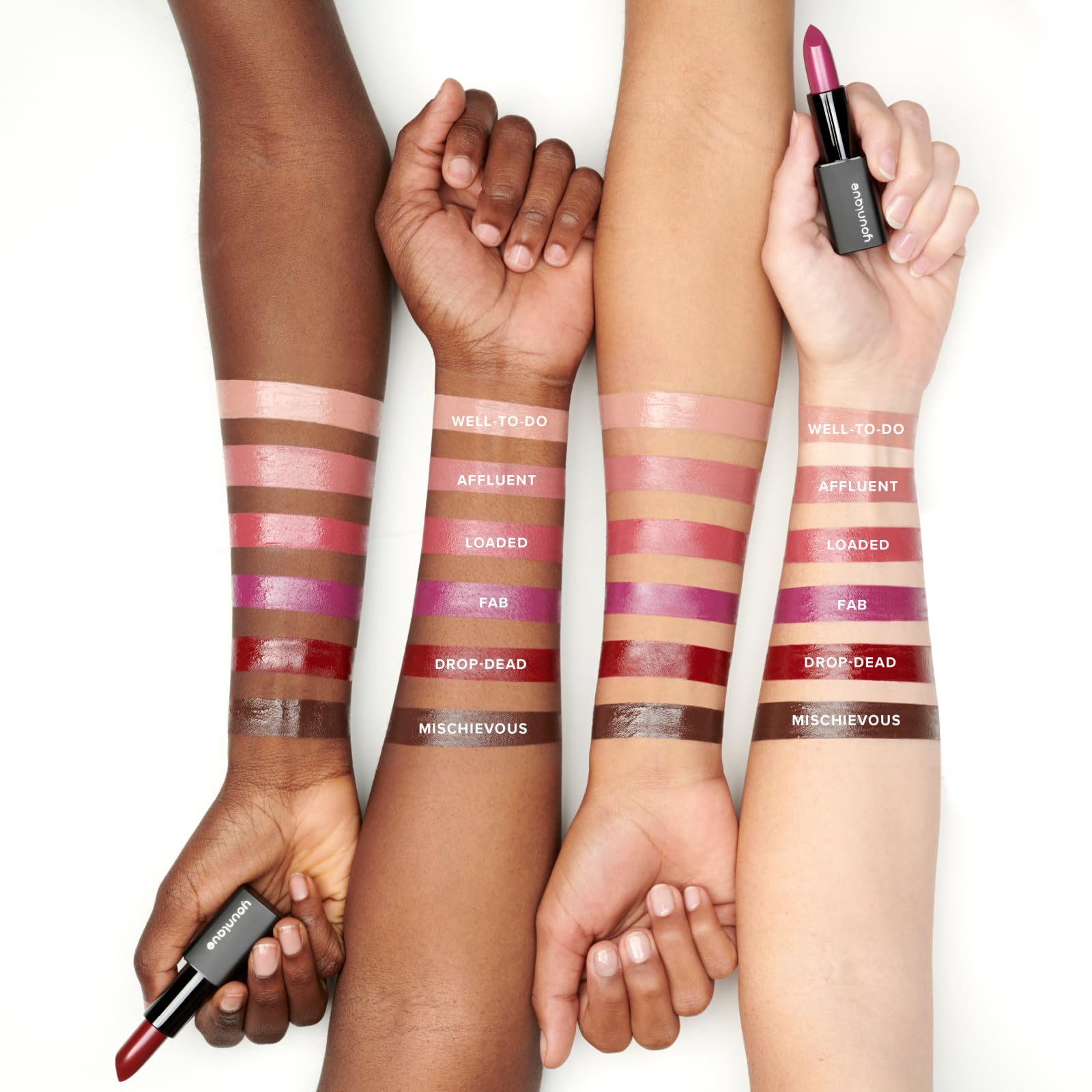 Younique Moodstruck Opulence Creamy Lipstick | Affluent | Hydrating, Long-Lasting Pink Mauve Shade | Enriched with Castor Seed Oil & Vitamin E | Perfect for Women Seeking a Lush, Durable Lip Color