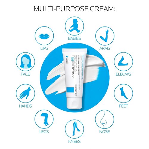 La Roche-Posay Cicaplast Balm B5 - Multi-Purpose Skin Repair Cream with Centella Asiatica & Shea Butter | Safe for Face, Body & Baby