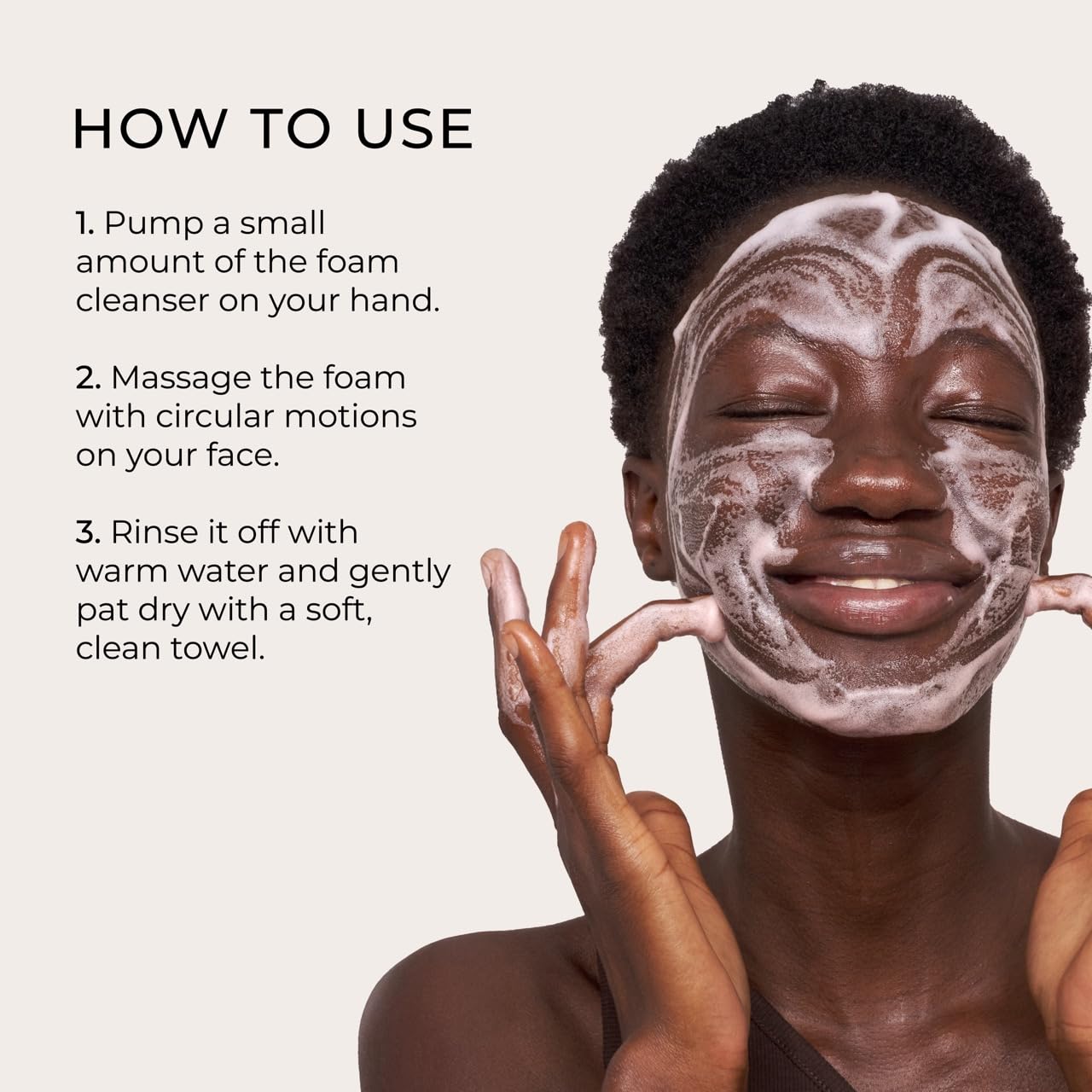 Yepoda Bubble Double Cleansing Foam - Gently Exfoliating Vegan Face Cleanser for All Skin Types | 4.22 FL. OZ.