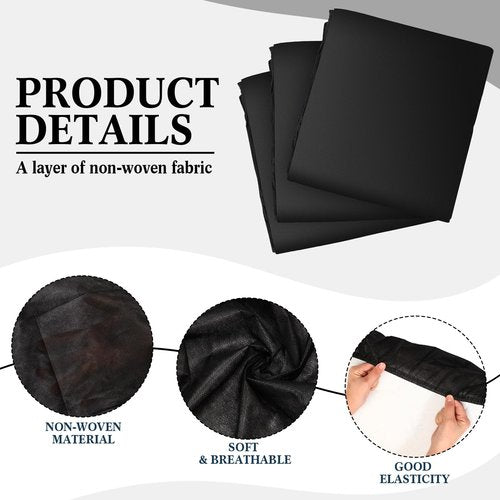 Mixweer 30 Pcs 39" x 87" Disposable Massage Table Sheets Fitted Non Woven Spa Bed Cover Bed Sheets Breathable Not Oil Proof Massage Table Protective Cover for Beauty Salon Facial Body(Black)