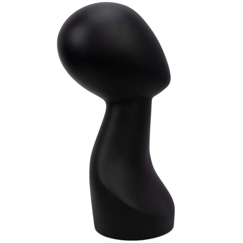 A1 Pacific Mannequin Wig Head Shoulder Female Male Bust Display Hair Hat Mask AB-W (Matte Black)