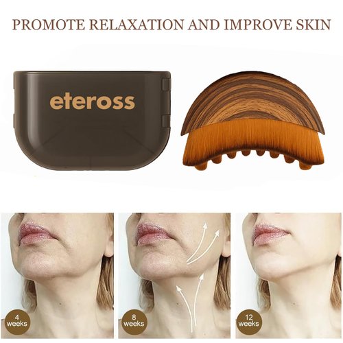 LymphLift Lymphatic Contour Face Brush - Reduces Puffiness & Restores Definition, Lymphatic Face Brush, 100% Gentle & Soft on Skin | Naturally Sculpted Look (2PCS)