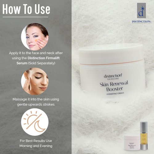 Distinction Skin Renewal Booster – Hydrating Face Moisturizer – Anti Aging Cream for Fine Lines & Wrinkles – Hydrates, Softens & Boosts Radiance – Daily Facial Cream for All Skin Types – 1 Oz