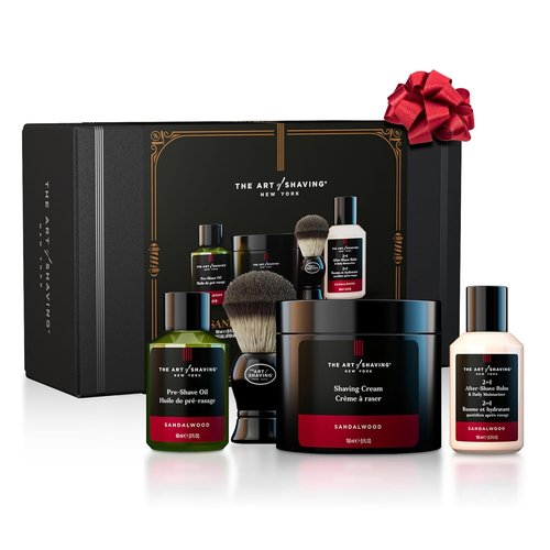 The Art of Shaving Shaving Kit for Men - Ultimate Grooming Set with Cream, Brush, Balm & Oil