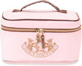Juicy Couture Pink Makeup Bag - Stylish Cosmetics Organizer with Rhinestone Crown | Travel Essentials Case