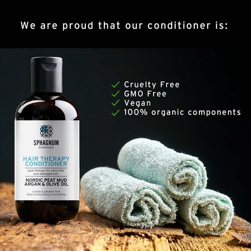 Sphagnum Botanicals Medicated Psoriasis Shampoo and Conditioner Set - Salicylic Acid 3% and Peat Mud Shampoo together with Jojoba Oil and Aloe Vera Condtioner. 2 x 8.45 fl. Oz