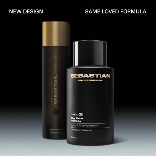 Sebastian Professional Dark Oil Shampoo - Lightweight Formula with Jojoba & Argan Oil | 33.8 Fl Oz