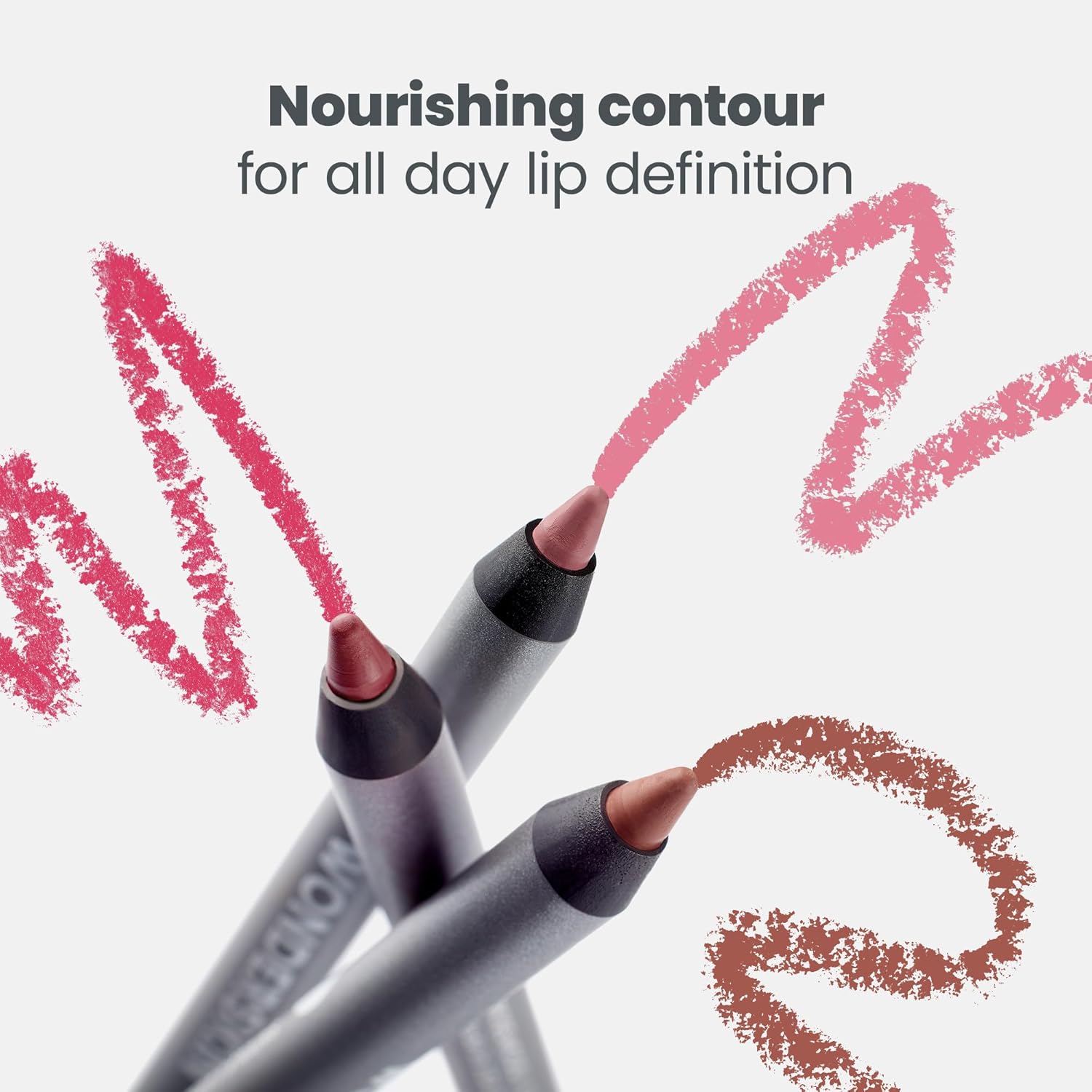 Wonderskin Lipliner Pencil - Long-Lasting Waterproof Nude Lip Liner for Perfect Contour (Blush)