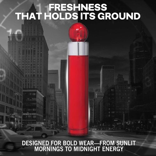 360 Red by Perry Ellis - Energizing Men's 3.4 oz EDT Spray for All-Day Freshness