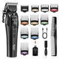KEMEI Professional Hair Clippers for Men, Cordless Hair Cutting Kits，Rechargeable Hair & Beard Trimmer Barber Clippers, KM-1858