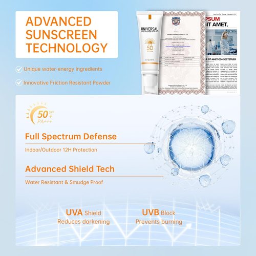Skiennix Tinted Sunscreen SPF 50 - Sweat Resistant, Oil-Free, No White Cast | 1.7oz Moisturizer
