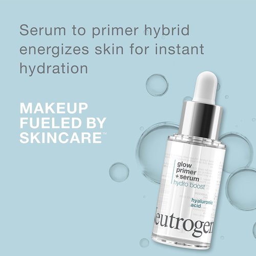 Neutrogena Hydro Boost Glow Booster Primer - Hydrating Serum-to-Primer Hybrid with Hyaluronic Acid | 1.0 fl. oz