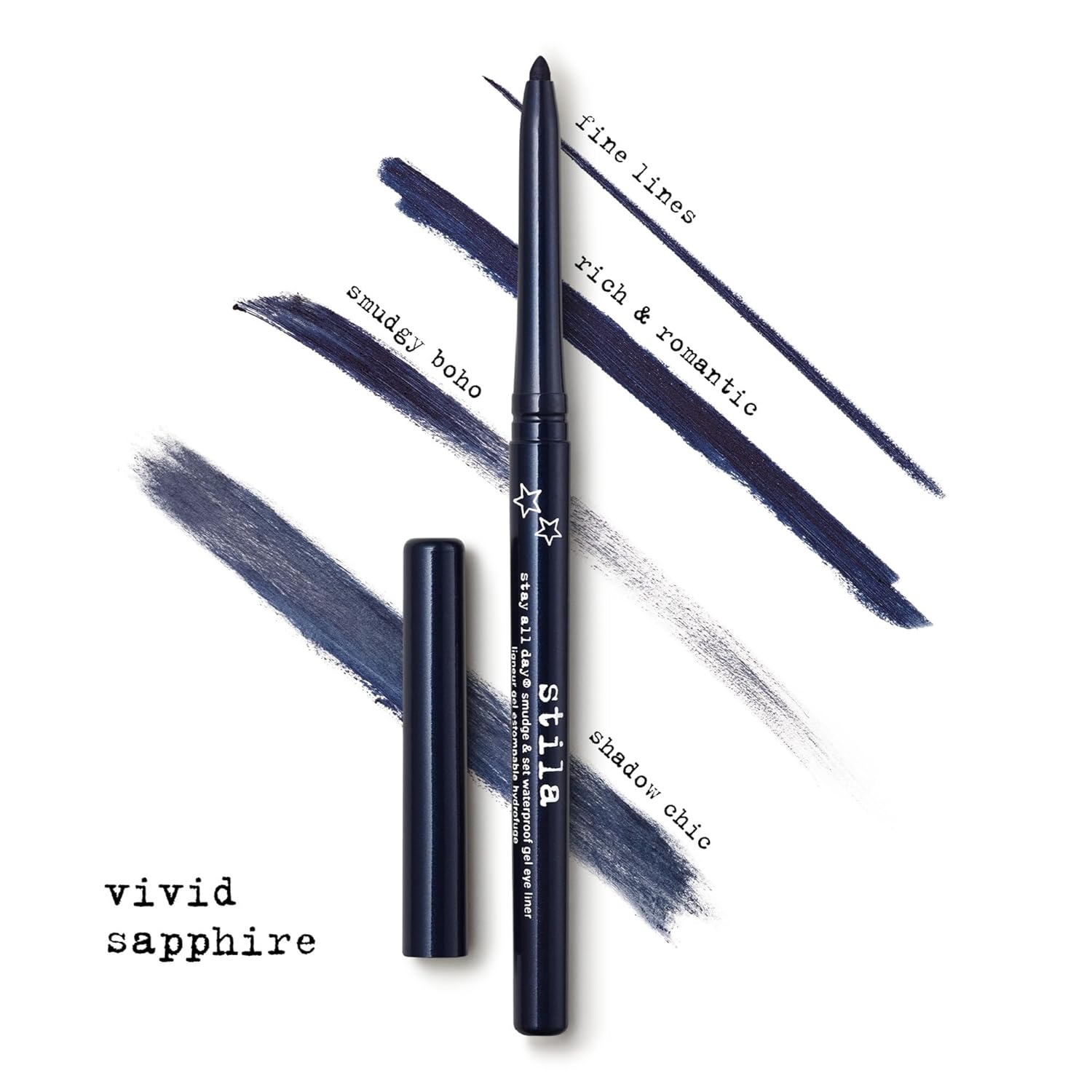 Stila Stay All Day® Waterproof Gel Eyeliner - Long-Wear, Smudge-Proof Pencil for Tightlining & Smoky Eyes | 12-Hour Fade-Resistant