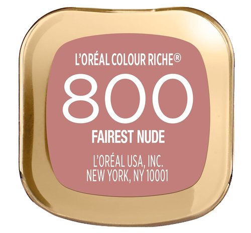L'Oreal Paris Colour Riche Lipstick - Creamy Hydrating Formula with Argan Oil & Vitamin E | Fairest Nude