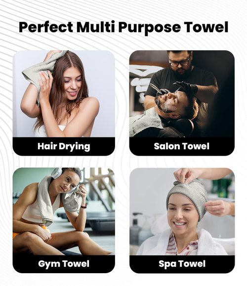 Avalon Towels Salon Towel - Silver Hand Towels Bulk Pack of 24-100% Cotton Absorbent Spa, Facial & Gym Towel for Working Out - 16x27 Inches (Not Bleach Proof)