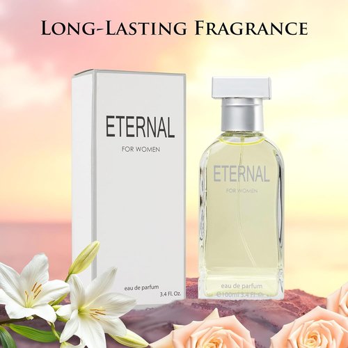 Eternal Eau De Parfum for Women - Refreshing Citrus Floral & Musk Fragrance | 3.4 Oz Gift-Ready Bottle
