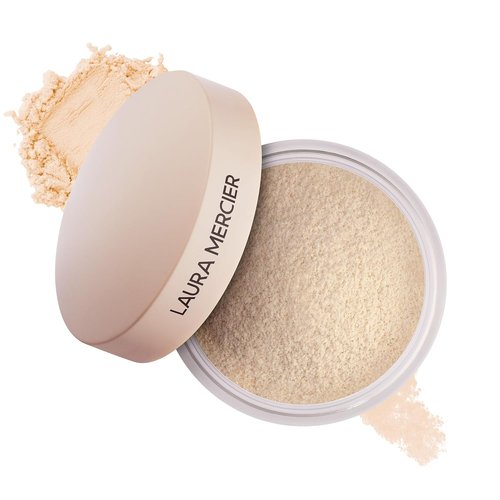 Laura Mercier Translucent Loose Setting Powder - Talc-Free, Ultra-Blur, 16HR Hydration | Mint Green Color Corrects Redness