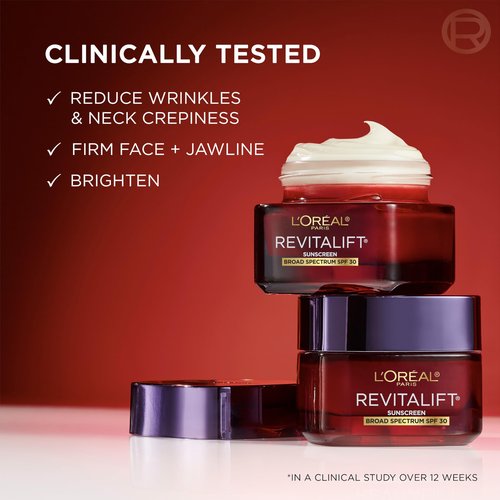 L'Oreal Paris Revitalift Triple Power Face and Neck Moisturizer, Anti Aging Face Cream with Broad Spectrum SPF 30, Pro-Retinol, Hyaluronic Acid and Vitamin C, 1 Kit