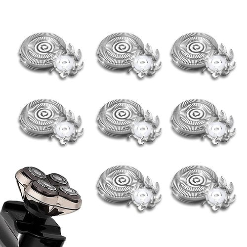 8 PACKS Head Shaver Replacement Heads Compatible with Skull Shaver Pitbull Gold PRO, Pitbull Silver PRO, Palm, Pitbull Platinum PRO, Electric Razor Replacement head for Superior Shaving