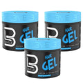 L3 Level 3 Hair Gel - Super Strong Hold - Flake Free - Long Lasting Shine For Men and Women - Level Three Gel - Add Volume and Texture - 500ml Bundle of 3