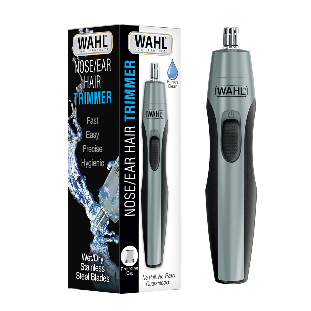 Wahl Precision Ear and Nose Hair Trimmer - Battery Operated, Hygienic Rinseable Blade, Travel-Friendly | Model 3026462