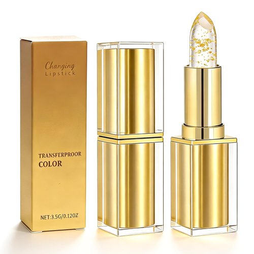 PH Adjusting Lipstick for Mature Women - Color Changing, Transfer Proof & Long-Lasting Glossy Shine (2 Pcs)