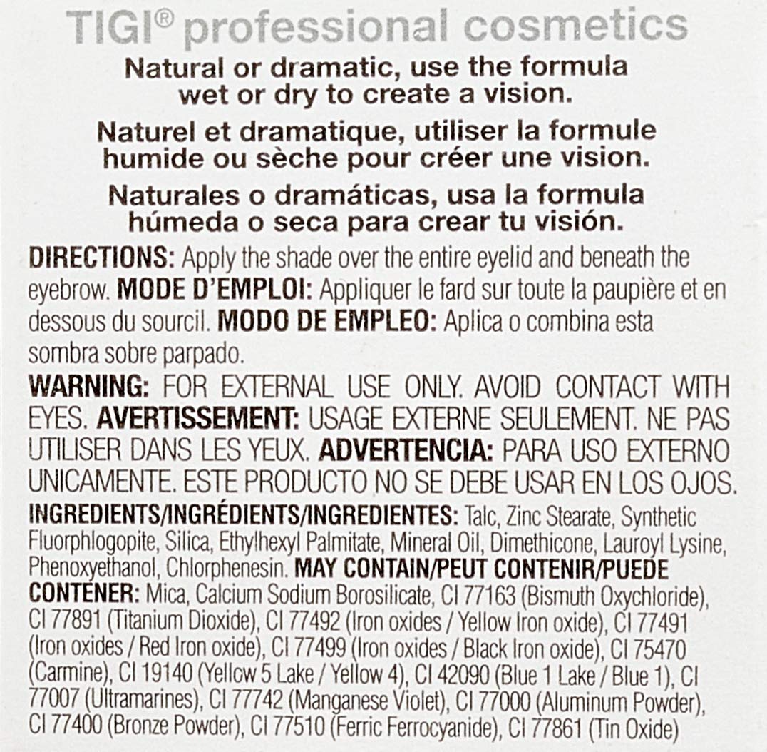 TIGI Cosmetics High Density Single Eyeshadow - Skinny Jeans | 0.13 Ounce for Vibrant Color