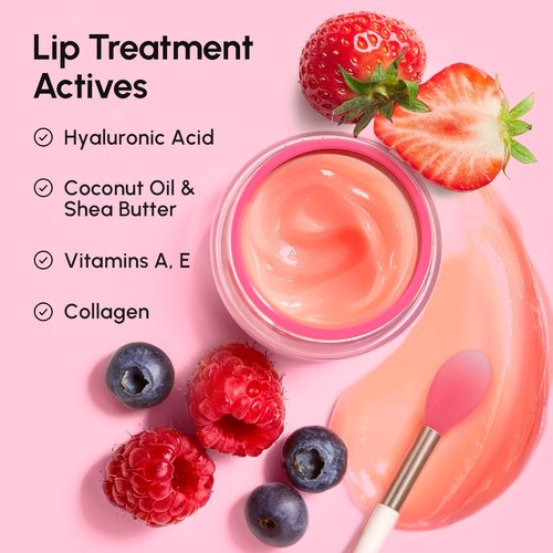 Maree Lip Mask Overnight - Hydrating Lip Butter Balm with Hyaluronic Acid & Collagen - Repair Dry Lips