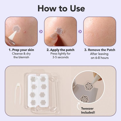 Magnesium Blemish Microdarts | Pimple Patch | Fast-Acting | Quick Calming | 99.9% Pure Magnesium | Madecassic Acid | Tea Tree | Eucalyptus Leaf | Hydrocolloid Spot Care Patch (Small 10 Patches)