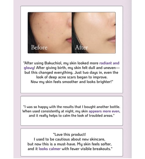Korean Bakuchiol Concentrate Mix 2 Drops In Any Step of Your Skin Care Routine Retinol Alternative Non GMO Vegan Certificate Safe Natural Botanical Antioxidant Cold Pressed 10000ppm 30ml