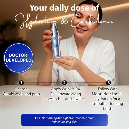 Dr. Denese Wrinkle RX Peptide Solution Concentrate 1 oz - Lightweight Hydration for Smoother, Firmer Skin