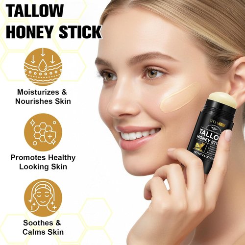 NIFEISHI Organic Beef Tallow Balm Stick - 100% Grass Fed Moisturizer for Dry Skin | 2.6 Fl Oz