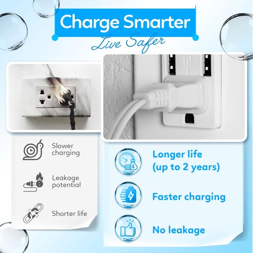KAROXY Replacement Charger Base for Philips Sonicare Toothbrush Compatible with 6100 4100 5100 5300 6500 9000 Series Electric Toothbrush Charger for Philips Sonicare Toothbrush Waterproof Pack 2