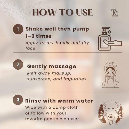 Thammachad Oil Cleanser Makeup Remover for Sensitive Skin Nourishing Cleansing Oil with Moringa & Camellia – 100% Natural First-Step Face Cleanser, 200ml Handcrafted in Small Batch in the USA