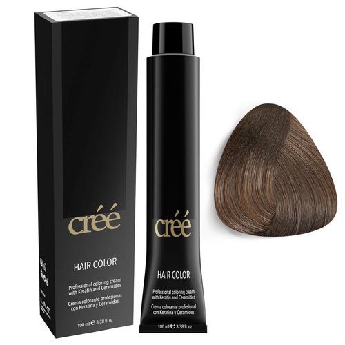 Cree Professional 7.1 Ash Blond Permanent Hair Color - Long-Lasting, Rich Vibrancy - 100ml (3.4 fl. oz.)