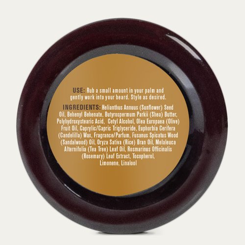 Every Man Jack Beard Balm - Moisturize, Strengthen And Style Your Beard w/Medium Hold - Light Sandalwood Scent - Made w/Naturally Derived Ingredients like Candelilla Wax and Shea Butter - 2 oz