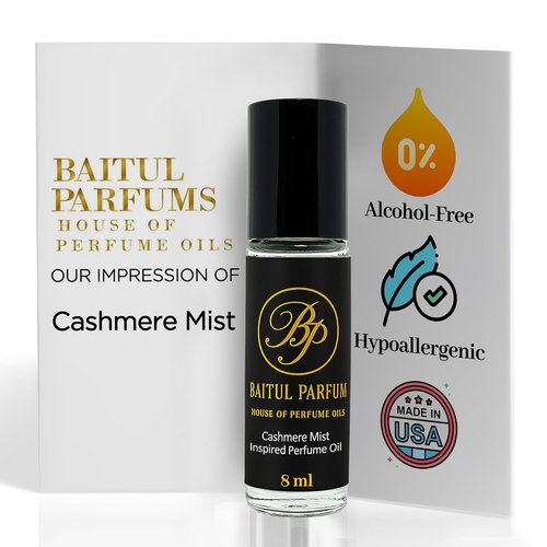 Cashmere Mist | Alcohol-Free Fragrance Oil - 8ml Travel Size Perfume in Glass Bottle, Long-Lasting Clean Scent