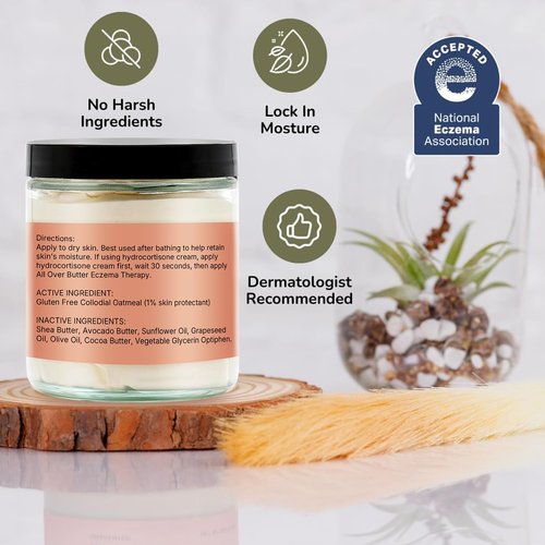 Chatham Natural Skin Care Eczema Relief Cream - Moisturizes & Soothes Dry Skin | 3oz, Steroid-Free