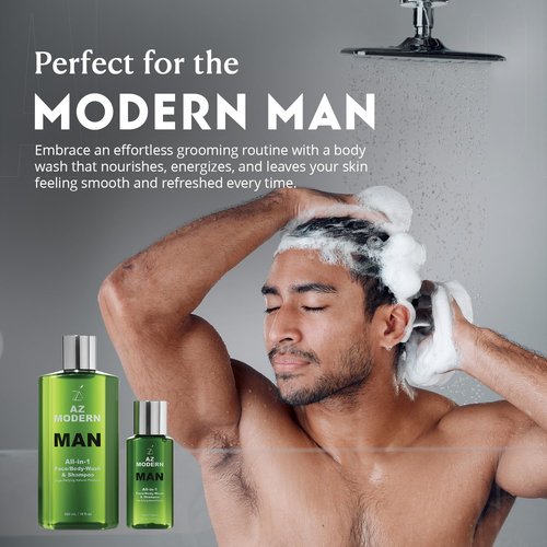 Skiennix 3-in-1 Face Wash, Body Wash & Shampoo - Aloe Vera & Jojoba Oil Formula | 10.14 + 2 FL OZ | Cleanses Sweat & Dirt