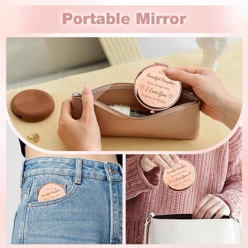Daughter Gifts,Daughter Gifts from Mom,Best Gifts for Adult Daughters,Graduation Gifts for Daughter,Gifts for Daughters Adult,Daughters Wedding Gifts,Christmas Daughter Gifts,Daughter Compact Mirror