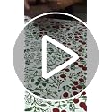 Cotton Hand Block Print Table Runner - Garnet Red, 16x106 Inches - Handmade Indian Decor