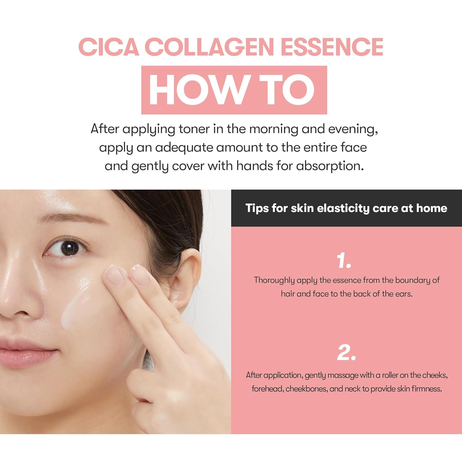 VT COSMETICS Cica Collagen Essence - 300Da Collagen Extract & Peptide Complex for Firm, Plump Skin | Korean Skincare, Pink Serum